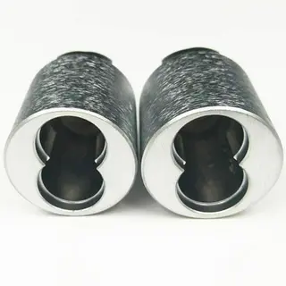 White Chrome Plating, Brushed Metal Finish for All Lock Housings